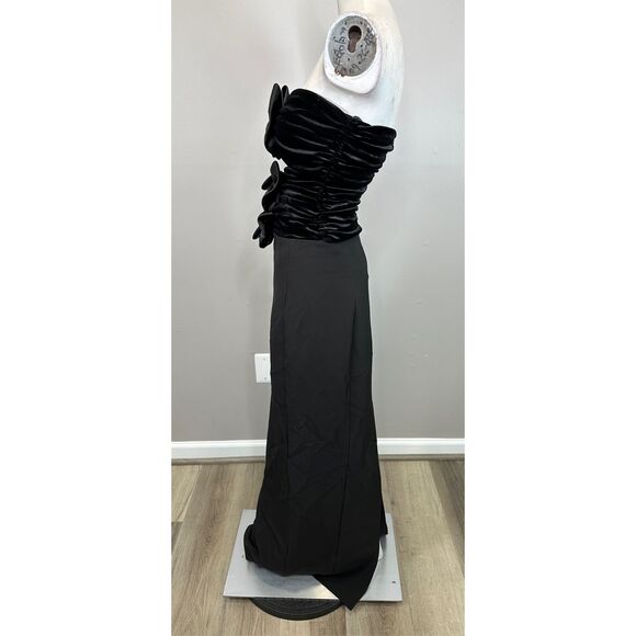 Ronny Kobo Constance Bow Cut-Out Column Gown Size M $698 - Picture 8 of 12
